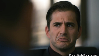 Dude fucking hot brunette thief at her home