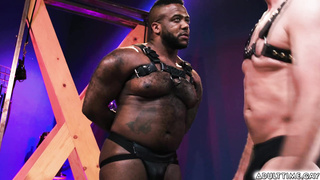 Micah Martinez blowing while fisting Pierce Paris