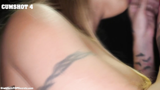 Massive tits Kitana swallows 9 gloryhole loads