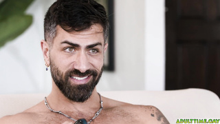 Adam Ramzi and Cristiano gets comfortable on the couch