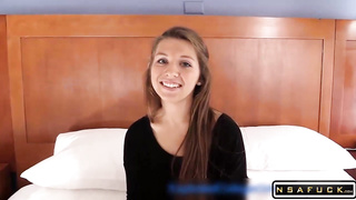 Amateur Teen Ari Fucked and Cum Covered