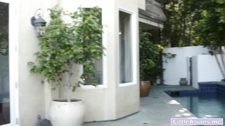 Hot and rich Asian teen sucked cock