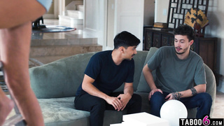 Upskirt with no panties MILF stepmom