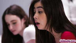 Kendra joins Reagan for a foursome fucking