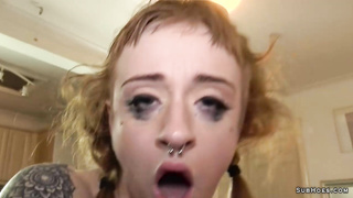 Sub Azura Alii gets deep throat fucking