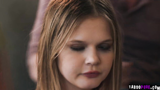 Babysitter getting pampered by horny couple