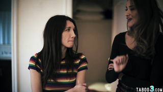 Hot babe licking stepsisters lesbian GF