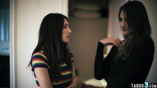 Hot babe licking stepsisters lesbian GF