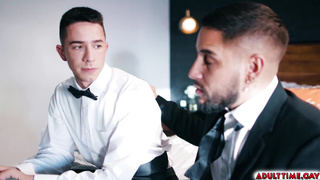 Gay Cheaters Almost Caught Fucking in the Bathroom