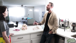 Satine sneakily sucks Quinton's amazing cock