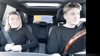 Paid for a Taxi with a Blowjob in the Car Outdoor