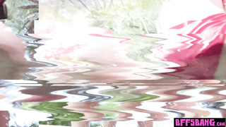 Ebony and teens washing car and fucking