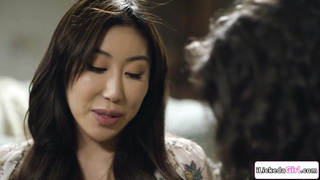 Latina lesbian fingering busty asian gf