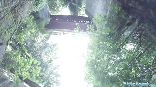 Public Agent Lost Tourist Boned outside under a Bridge