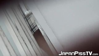 Asian dame filmed while urinating with covert web cam