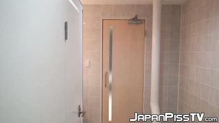 Asian dame filmed while urinating with covert web cam