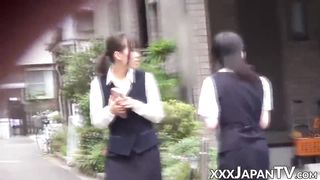 Asian girls pawed in public by mischievous voyeurs