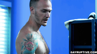 Christian Wilde Pounded Troy Accola in the Locker Room