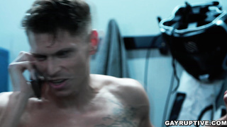 Christian Wilde Pounded Troy Accola in the Locker Room