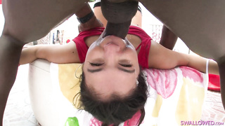 deep black dicking ebony babe