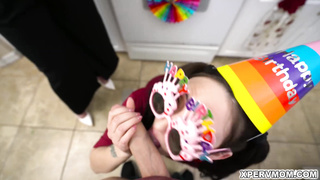 Melody Mynx and Tifa Quinn Blowjob Birthday Party