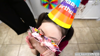 Melody Mynx and Tifa Quinn Blowjob Birthday Party