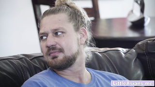 Cute Asian big tits teen stepsisters dreams come true