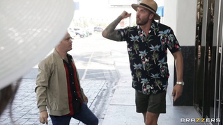 Stepmom threesome with son and daughter