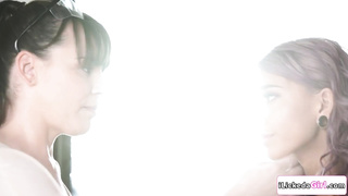 Lesbian carpenter fingering busty wife