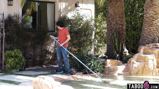 Lonely MILF stepmom satisfied by stepson