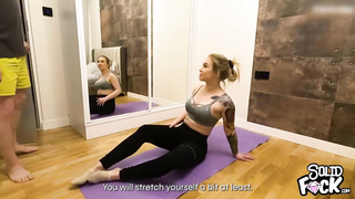 Stepsister Needed help during Yoga but