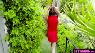 Ebony teen cheerleader and BFFS fucking