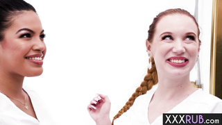 Latina teen and hot MILF sucked dick