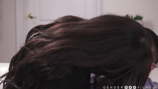 My TS babysitter is so hot, I had to fuck her