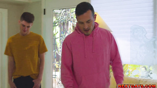 Raunchy podcaster Derek Kage meets fan Trevor Harris