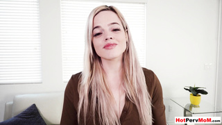 MILF let son to finger her pierced pussy