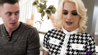 Stepmom helps stepson cum as with his wife