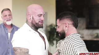 Gunnar Bottoms for Rick and Brock in Anal Threeway