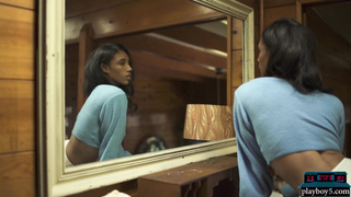 Huge tits black MILF Brookliyn Wren solo