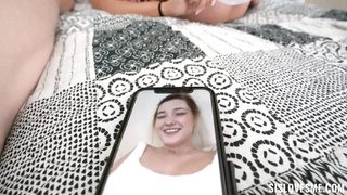 Fucking stepsis while phone sex with girlfriend