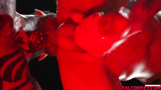 Joel thrusts his dick into Kane's wet hole