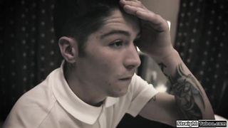 Curvy stepsister helps stepbro get hard