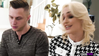 Stepson cant cum without her stepmom in sight