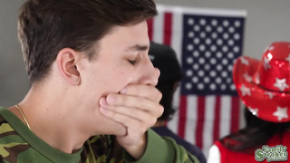 Khloe takes two big cocks like a real champ