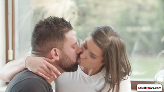 Sexy euro babe Niki Harris doggystyled