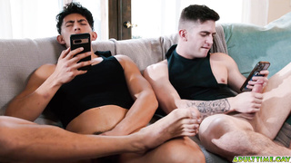 Two horny friends tries prostate stimulation