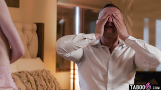 Slim teen Scarlett Hampton bday present