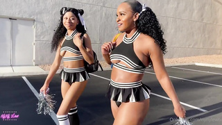 cheering huge dick ebonies