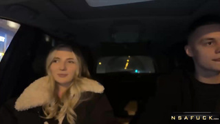 Step Sister couldnt pay for fake taxi so I fucked her