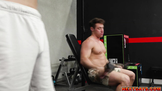 Ashton and Kyles spontaneous sex in the gym